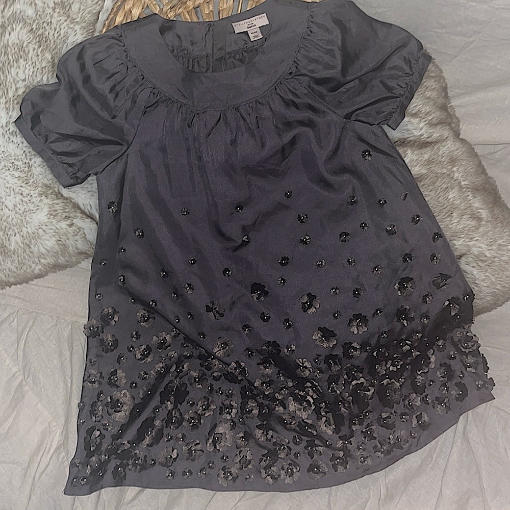 Stella McCartney for Gap Kids dark grey silk dress. Size XL